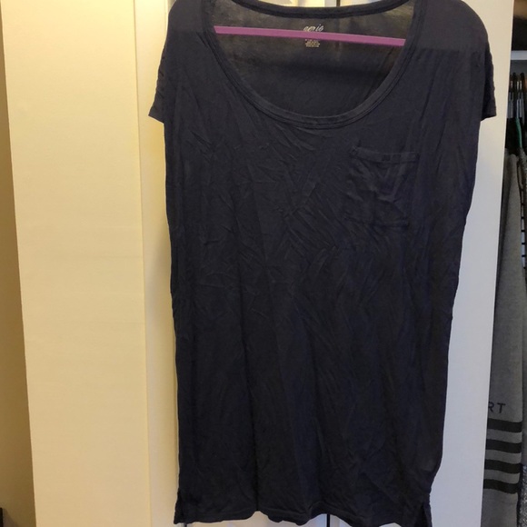 Cute navy T-shirt dress - Picture 1 of 3